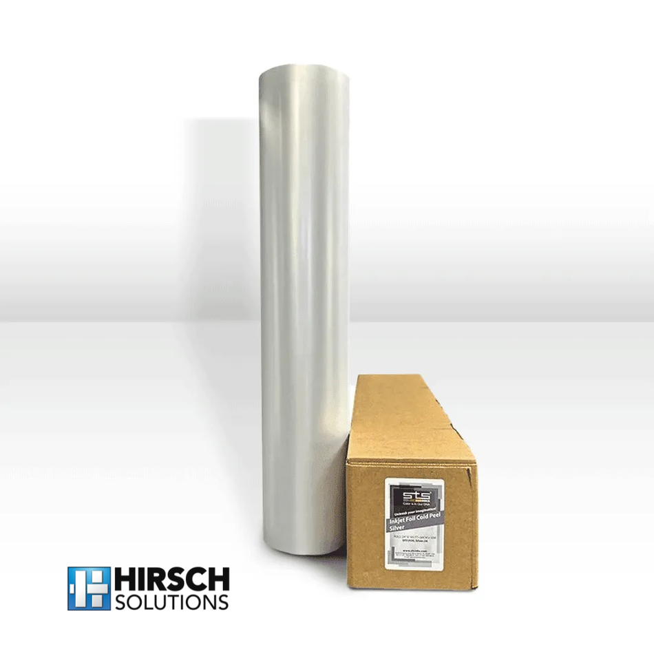STS Inks DTF Cold Peel Silver Foil 24″ × 164ft Roll